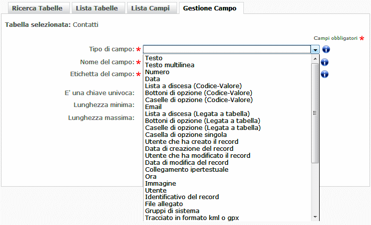 Tipo campi delle tabelle utente Miglior cms italiano in AspNet e Bootstrap