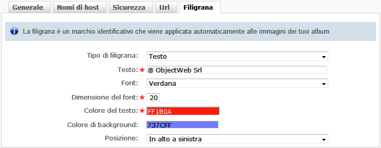 Watermark alle foto Miglior cms italiano in AspNet e Bootstrap