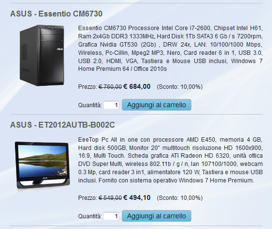 Sconti Ecommerce Miglior cms italiano ecommerce in AspNet e Bootstrap