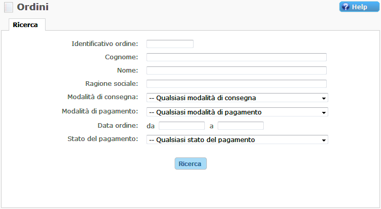Ricerca Ordini Ecommerce Miglior cms italiano ecommerce in AspNet e Bootstrap